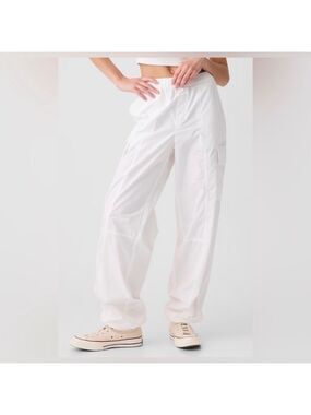 New Gap Parachute Cargo Pull-On Pants Baggy Skater Utility Grunge Summer Vacay